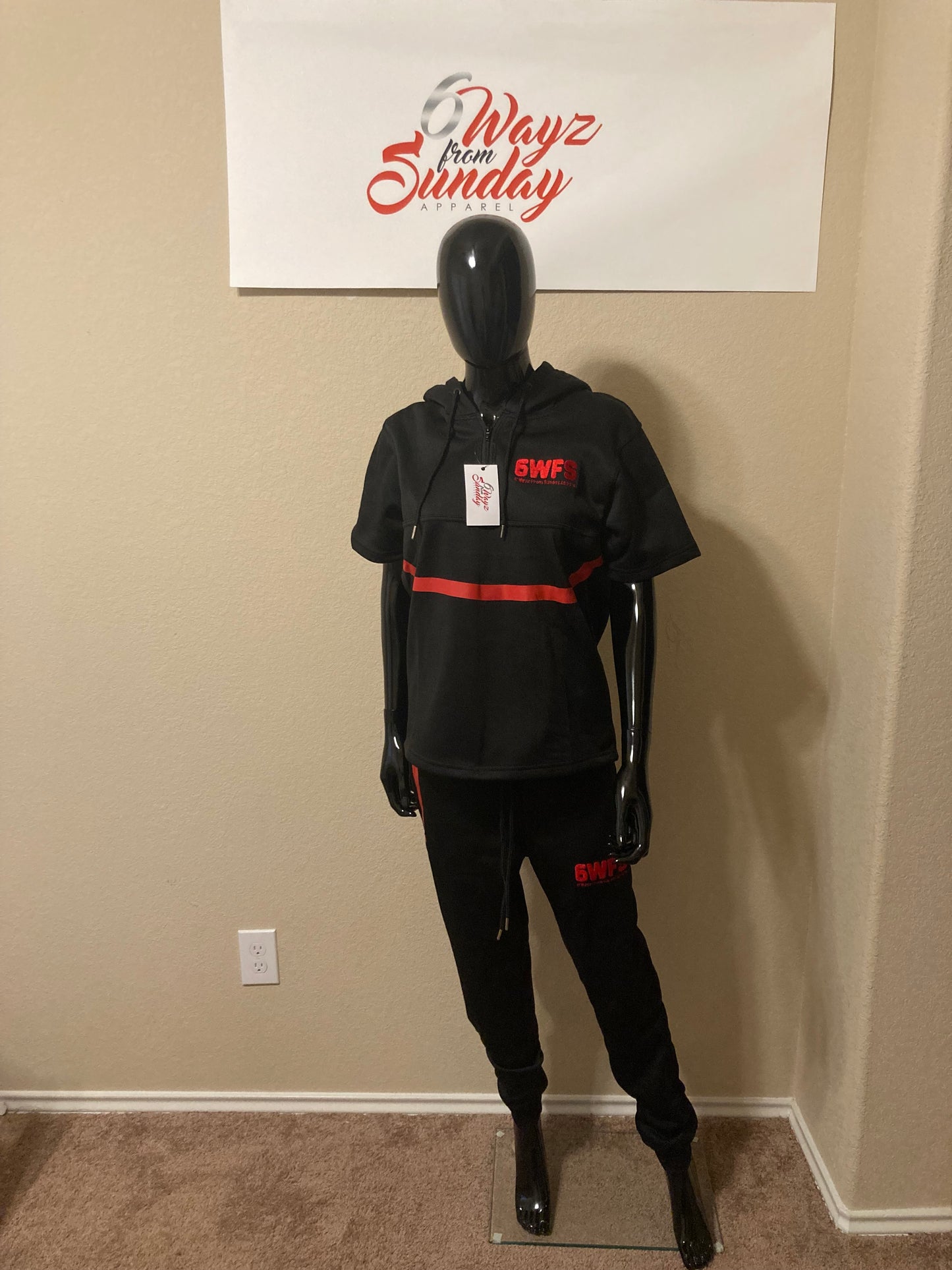 Onyx & Red Tracksuit