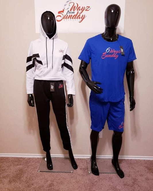 Sapphire, Pearl & Onyx 6WFS Ladie's tracksuit & Men short sets